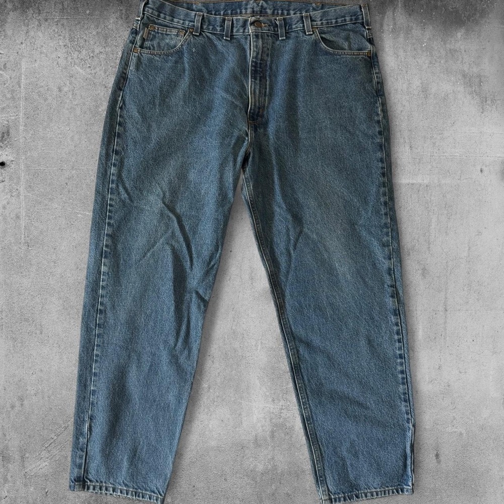 Carhartt blue cotton jeans Straight leg 44X32